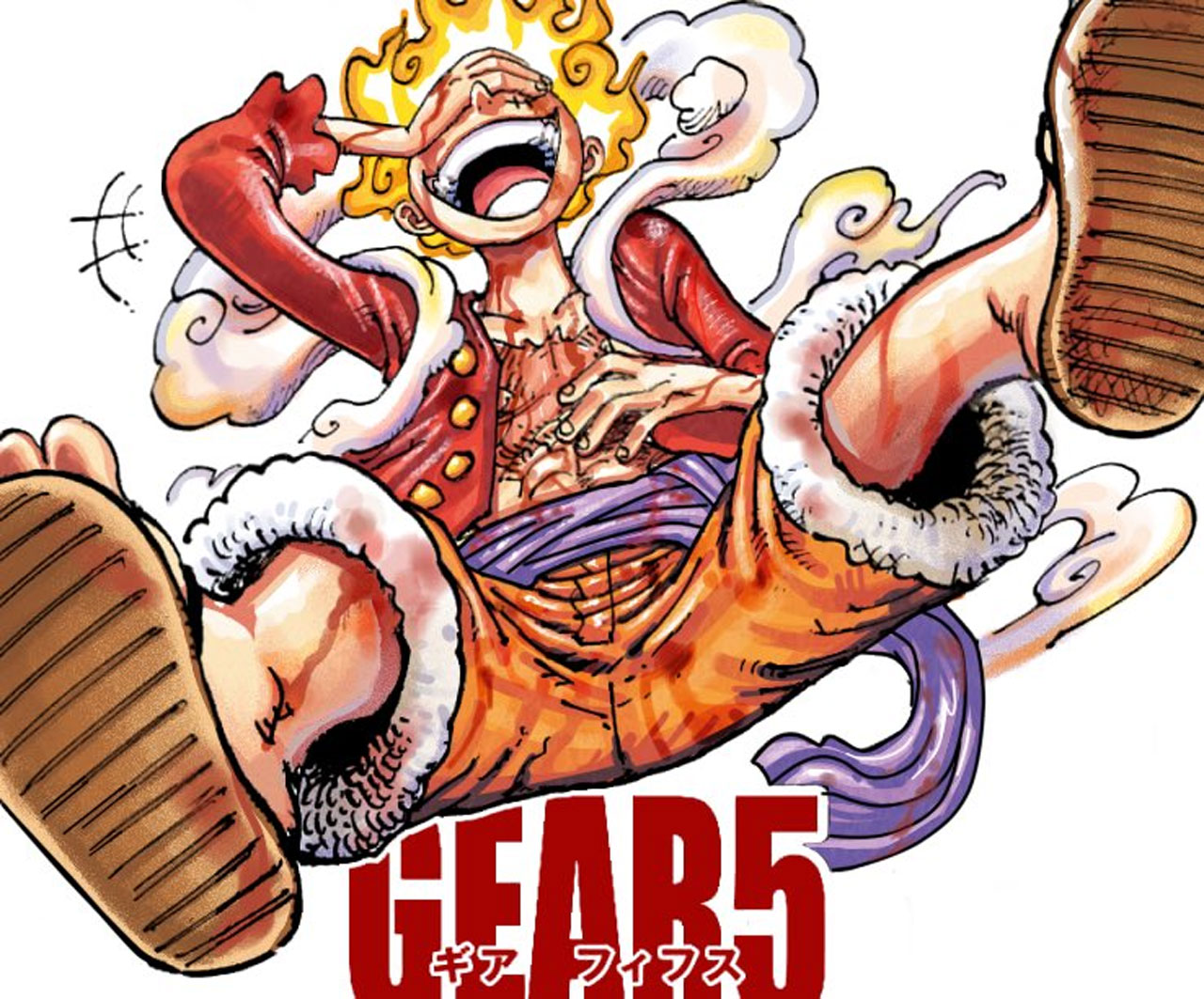 Mangá 1045 de One Piece revela a verdadeira cor do cabelo e das roupas de  Luffy na forma Gear 5 - Sempre Fui Geek