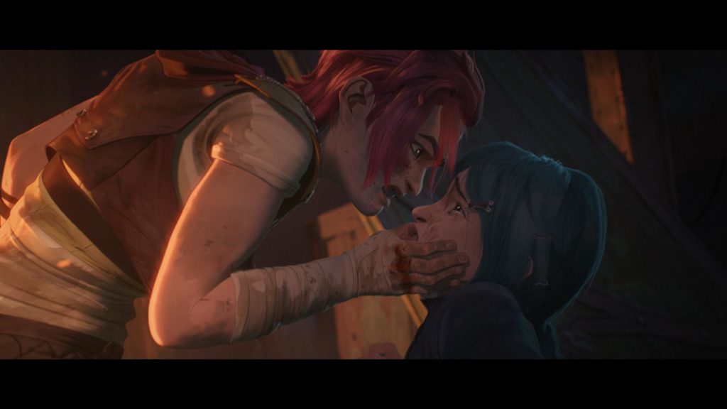 vi gritando com jinx dizendo que ela era a culpada pela morte de todos